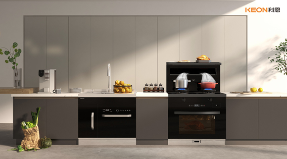 科恩A2蒸烤一體集成灶，一平方米的空間魔法！